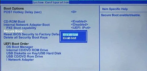 Windows secure boot deaktivieren Schritt 5
